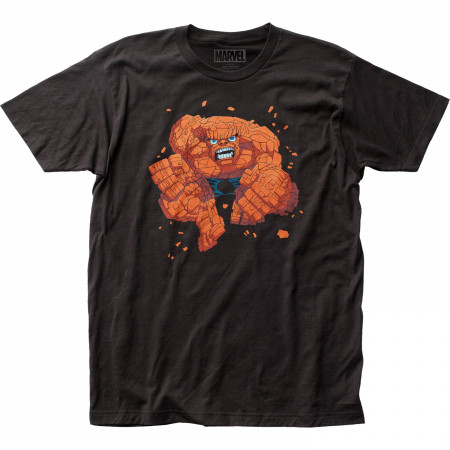 Fantastic Four Thing Jumping T-Shirt - SuperHeroStuff